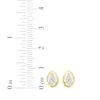 Thumbnail Image 5 of STUDIO BY KAY Pear-Shaped Lab-Grown Diamond Solitaire Stud Earrings 1/5 ct tw 24K Yellow Gold Vermeil Sterling Silver