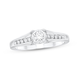 Round-Cut Diamond Engagement Ring 1/4 ct tw 10K White Gold