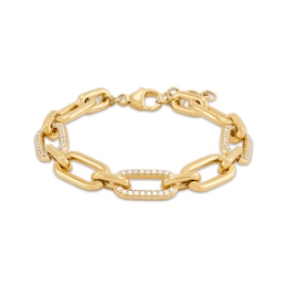 STUDIO BY KAY Lab-Grown Diamond Link Bracelet 3/4 ct tw 24K Yellow Gold Vermeil Sterling Silver