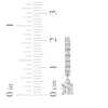 Thumbnail Image 5 of KAY Lab-Grown Diamonds Dangle Hoop Earrings 1 ct tw 10K White Gold