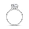 Thumbnail Image 2 of Now + Forever Lab-Grown Diamonds Oval-Cut Solitaire Hidden Halo Engagement Ring 4-1/6 ct tw 14K White Gold (F/VS2)