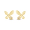 Thumbnail Image 2 of Monique Lhuillier Bliss Lab-Grown Diamond Accent Butterfly Stud Earrings 24K Yellow Gold Vermeil Sterling Silver