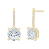 Thumbnail Image 1 of Monique Lhuillier Bliss Lab-Grown Diamond Drop Earrings 3-1/3 ct tw 24K Yellow Gold Vermeil Sterling Silver