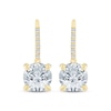 Thumbnail Image 2 of Monique Lhuillier Bliss Lab-Grown Diamond Drop Earrings 3-1/3 ct tw 24K Yellow Gold Vermeil Sterling Silver