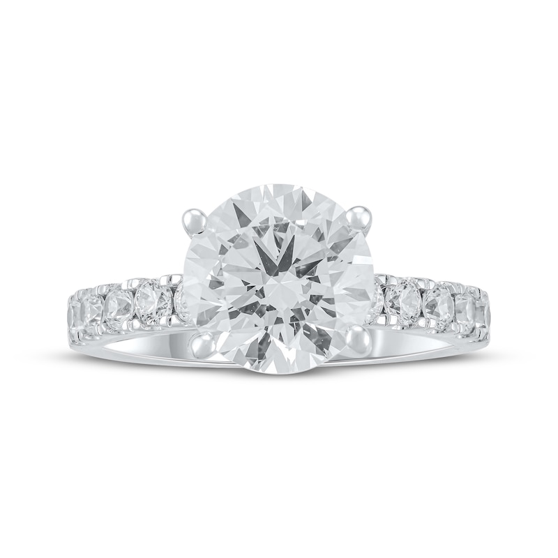 Main Image 3 of Now + Forever Lab-Grown Diamonds Round-Cut Engagement Ring 3-1/2 ct tw 14K White Gold
