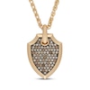 Thumbnail Image 1 of Neil Lane Men's Desert Diamonds Shield Necklace 1/2 ct tw 10K Yellow Gold 22"