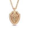 Thumbnail Image 3 of Neil Lane Men's Desert Diamonds Shield Necklace 1/2 ct tw 10K Yellow Gold 22"