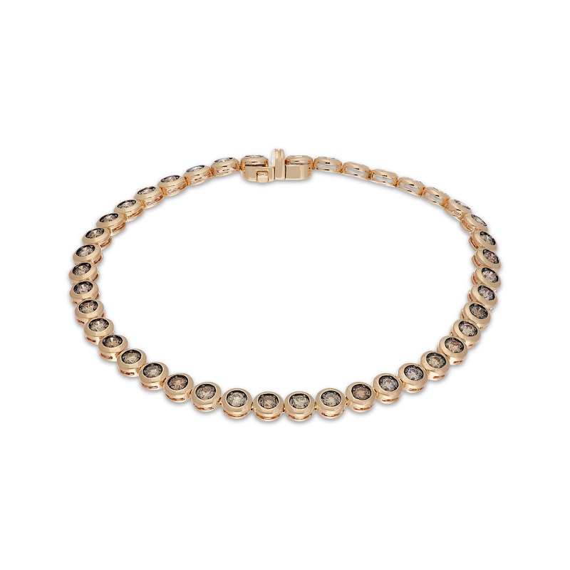 Main Image 1 of Neil Lane Men's Desert Diamonds Circle Link Bracelet 3 ct tw 10K Yellow Gold 8.5"