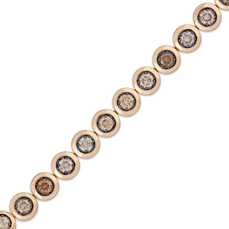 Main Image 2 of Neil Lane Men's Desert Diamonds Circle Link Bracelet 3 ct tw 10K Yellow Gold 8.5"