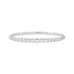 KAY Lab-Grown Diamonds Oval-Cut Bangle Bracelet 3-1/2 ct tw Sterling Silver