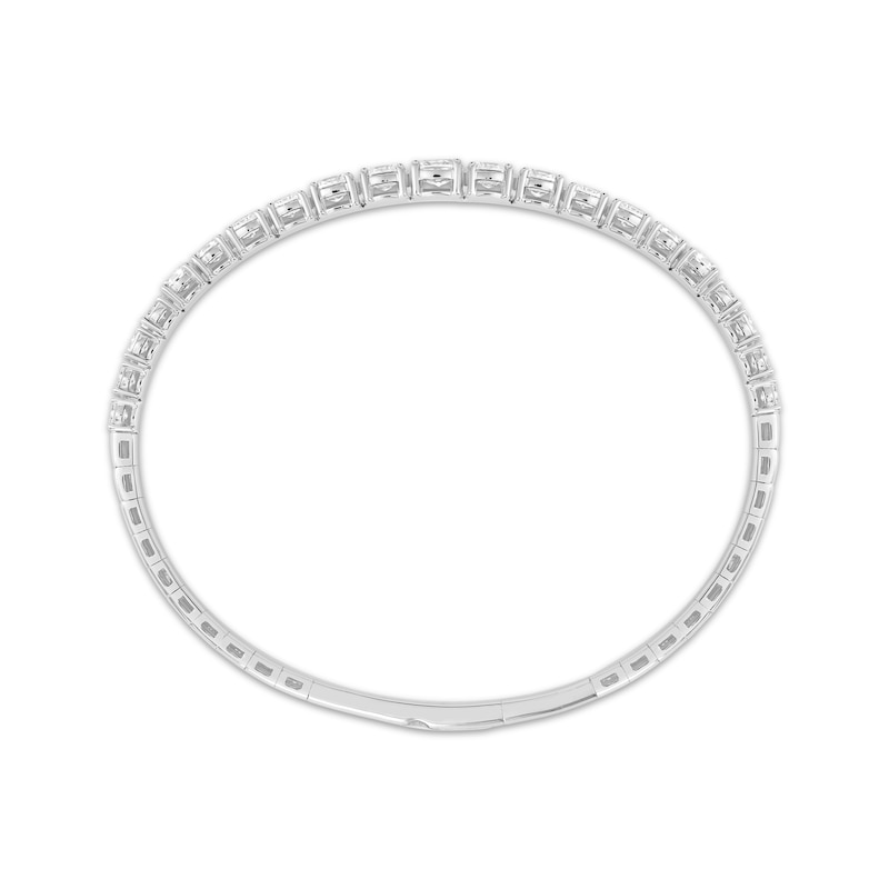 Main Image 2 of KAY Lab-Grown Diamonds Oval-Cut Bangle Bracelet 3-1/2 ct tw Sterling Silver