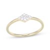 Thumbnail Image 1 of STUDIO BY KAY Lab-Grown Diamond Geometric Ring 1/10 ct tw 24K Yellow Gold Vermeil Sterling Silver