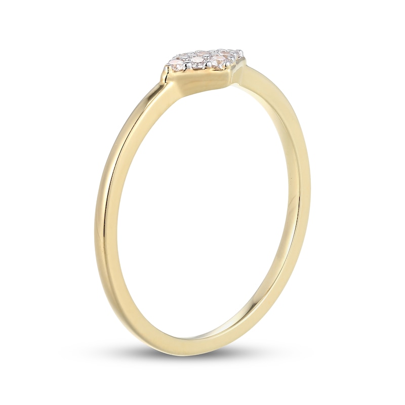 Main Image 2 of STUDIO BY KAY Lab-Grown Diamond Geometric Ring 1/10 ct tw 24K Yellow Gold Vermeil Sterling Silver