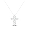 Thumbnail Image 1 of KAY Lab-Grown Diamonds Cross Necklace 1/4 ct tw 10K White Gold 18"