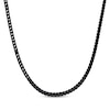 Thumbnail Image 1 of 6mm Foxtail Chain Necklace Black Ion-Plated Stainless Steel 26"
