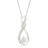 Thumbnail Image 1 of Diamond Accent Infinity Twist Necklace Sterling Silver