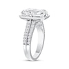 Thumbnail Image 2 of Now + Forever Lab-Grown Diamonds Radiant-Cut Engagement Ring 5-1/3 ct tw 14K White Gold