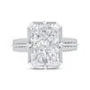 Thumbnail Image 4 of Now + Forever Lab-Grown Diamonds Radiant-Cut Engagement Ring 5-1/3 ct tw 14K White Gold