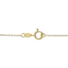 Thumbnail Image 3 of Italian Brilliance Bead Border Clover Dangle Necklace 14K Yellow Gold 18"