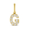 Thumbnail Image 1 of STUDIO BY KAY Lab-Grown Diamond Initial G Charm 1/10 ct tw 24K Yellow Gold Vermeil Sterling Silver