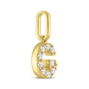 Thumbnail Image 2 of STUDIO BY KAY Lab-Grown Diamond Initial G Charm 1/10 ct tw 24K Yellow Gold Vermeil Sterling Silver