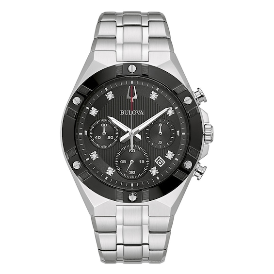 Kay Bulova Men's Chronograph Stainless Steel Watch 98D170