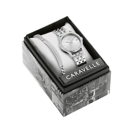 Caravelle Classic Crystal Women's Watch Boxed Set 43X104