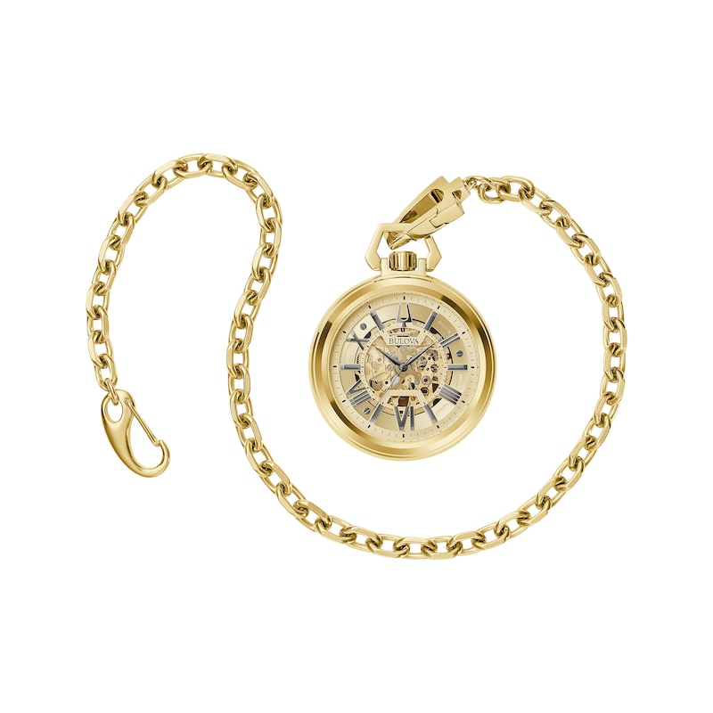 Main Image 1 of Bulova Sutton Dress/Classic Exhibition Automatic Men's Pocket Watch 97A178