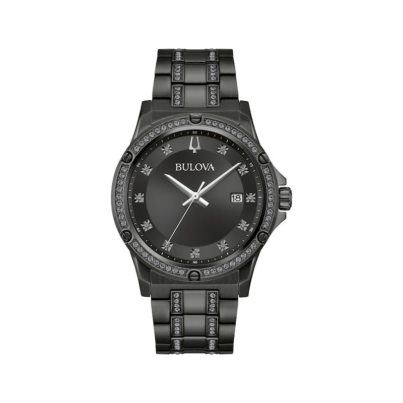 Bulova Crystal Collection Men's Watch & Bracelet Gift Set 98K119
