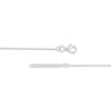 Thumbnail Image 3 of Diamond Clover Station Anklet 1/8 ct tw 10K White Gold 10"