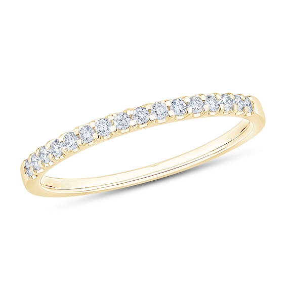 Now + Forever Diamond Anniversary Ring 1/6 ct tw Round-cut 10K Yellow Gold