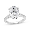 Thumbnail Image 1 of Now + Forever Lab-Grown Diamonds Oval-Cut Engagement Ring 4-1/4 ct tw Platinum