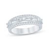Thumbnail Image 1 of KAY Bow Collection Baguette & Round-Cut Lab-Grown Diamond Anniversary Ring 1 ct tw 14K White Gold