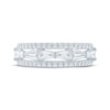 Thumbnail Image 3 of KAY Bow Collection Baguette & Round-Cut Lab-Grown Diamond Anniversary Ring 1 ct tw 14K White Gold