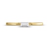 Thumbnail Image 3 of STUDIO BY KAY Baguette-Cut Diamond Ring 1/20 ct tw 24K Yellow Gold Vermeil Sterling Silver