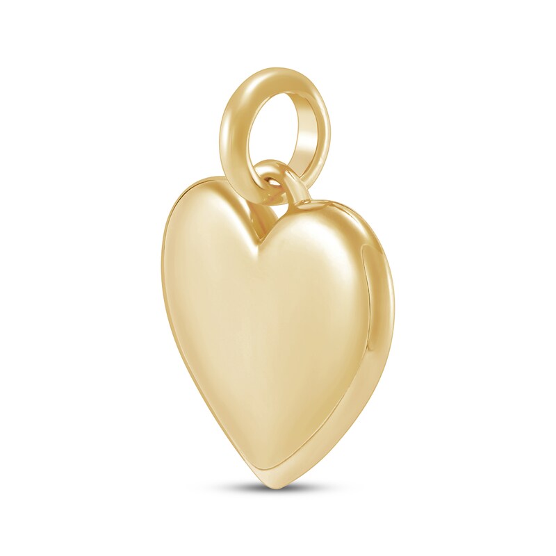 Main Image 2 of Engravable Heart Charm 10K Yellow Gold 16mm