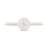Thumbnail Image 3 of Now + Forever Round-Cut Diamond Halo Engagement Ring 1/2 ct tw 14K Yellow Gold