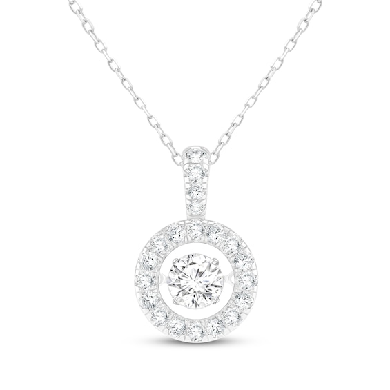 Unstoppable Love Lab-Grown Diamond Necklace 2 ct tw 10K White Gold 19"