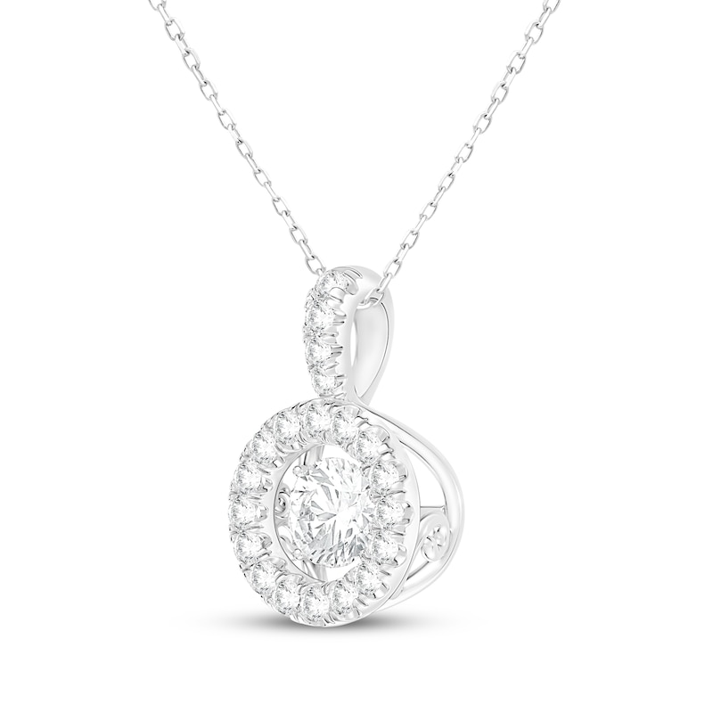 Main Image 2 of Unstoppable Love Lab-Grown Diamond Necklace 2 ct tw 10K White Gold 19"