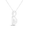 Thumbnail Image 3 of Unstoppable Love Lab-Grown Diamond Necklace 2 ct tw 10K White Gold 19"