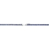 Thumbnail Image 3 of STUDIO BY KAY Emerald-Cut Blue Sapphire East-West Line Bracelet Sterling Silver 7.25"