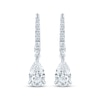 Thumbnail Image 2 of Monique Lhuillier Bliss Pear-Shaped Lab-Grown Diamond Drop Earrings 1-1/6 ct tw Platinum-Plated Sterling Silver