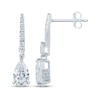 Thumbnail Image 3 of Monique Lhuillier Bliss Pear-Shaped Lab-Grown Diamond Drop Earrings 1-1/6 ct tw Platinum-Plated Sterling Silver