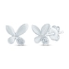 Thumbnail Image 1 of Monique Lhuillier Bliss Lab-Grown Diamond Accent Butterfly Stud Earrings Platinum-Plated Sterling Silver