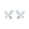 Thumbnail Image 2 of Monique Lhuillier Bliss Lab-Grown Diamond Accent Butterfly Stud Earrings Platinum-Plated Sterling Silver