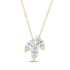 Thumbnail Image 1 of Monique Lhuillier Bliss Marquise-Cut Lab-Grown Diamond Trio Necklace 1 ct tw 24K Yellow Gold Vermeil Sterling Silver 18"