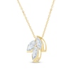 Thumbnail Image 2 of Monique Lhuillier Bliss Marquise-Cut Lab-Grown Diamond Trio Necklace 1 ct tw 24K Yellow Gold Vermeil Sterling Silver 18"