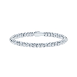 KAY Lab-Grown Diamonds Multi-Sided Fashion Bracelet 6 ct tw 10K White Gold 7"