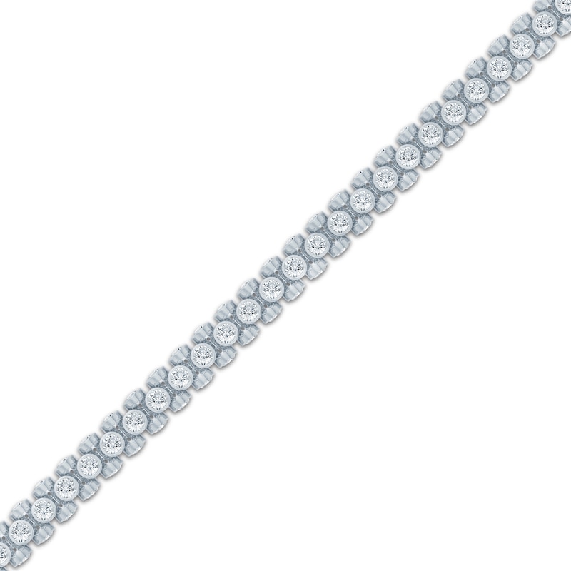 Main Image 2 of KAY Lab-Grown Diamonds Multi-Sided Fashion Bracelet 6 ct tw 10K White Gold 7"