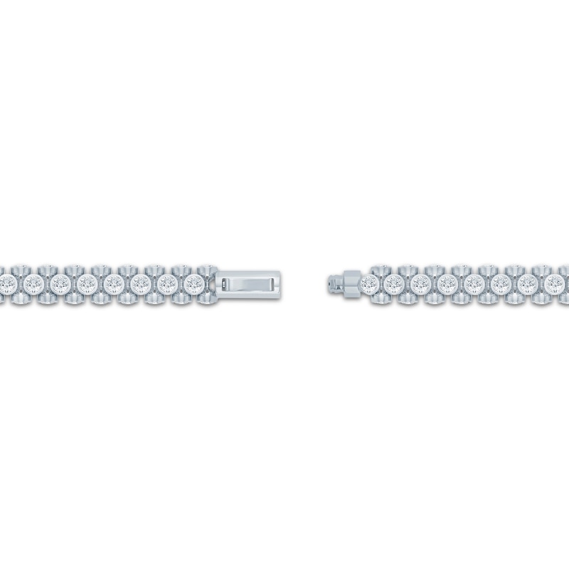 Main Image 3 of KAY Lab-Grown Diamonds Multi-Sided Fashion Bracelet 6 ct tw 10K White Gold 7"